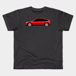 Honda CRX Pixelart Kids T-Shirt